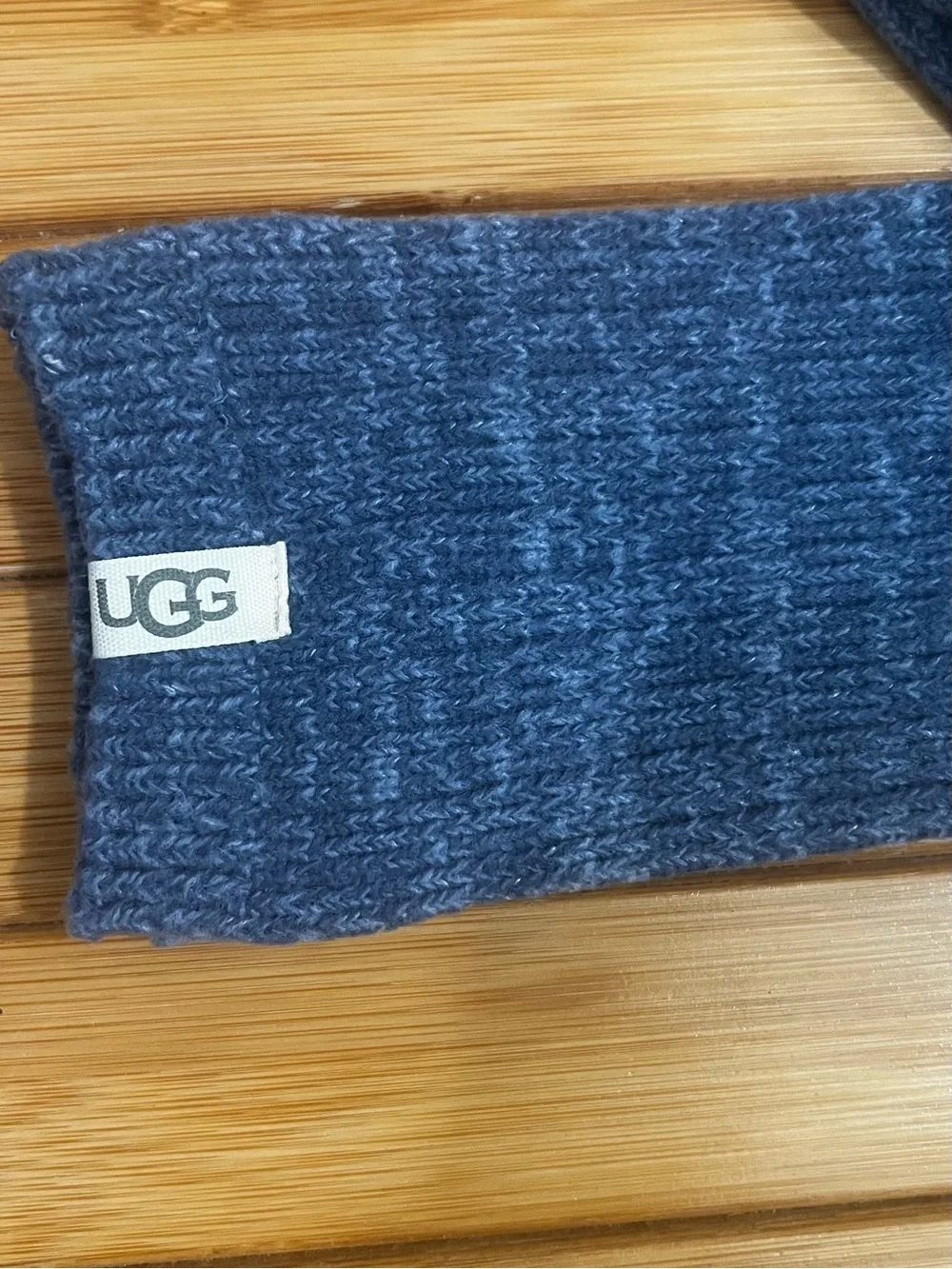 UGG Rib Knit Blue Crew Socks Women’s 5-10 Comfort Cozy Athleisure Casual